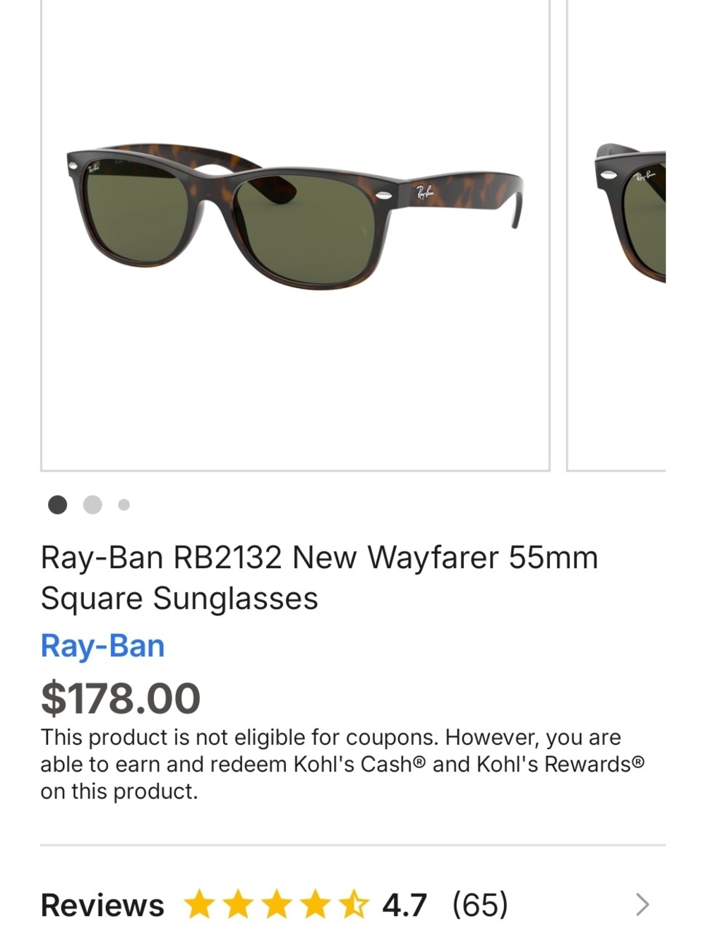 Ray-Ban Wayfarer Tortoise Sunglasses